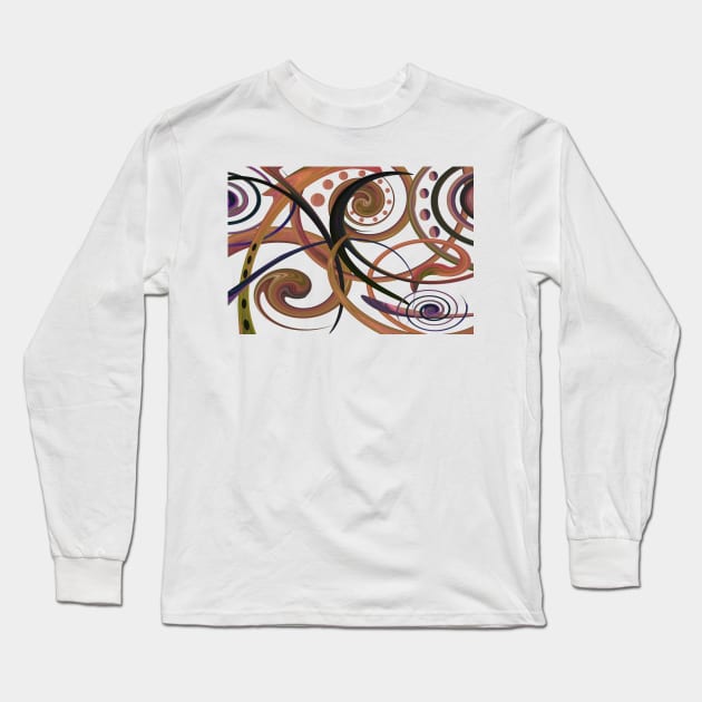 Swirls and Pearls Long Sleeve T-Shirt by Whisperingpeaks